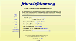 Desktop Screenshot of musclememory.com